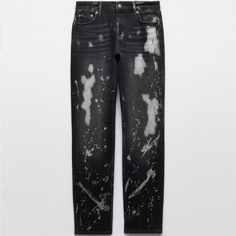 Zara bleached jeans